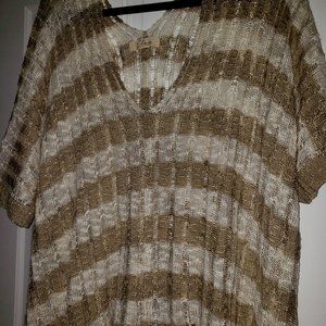 Elan Open Knit One Size Sweater New